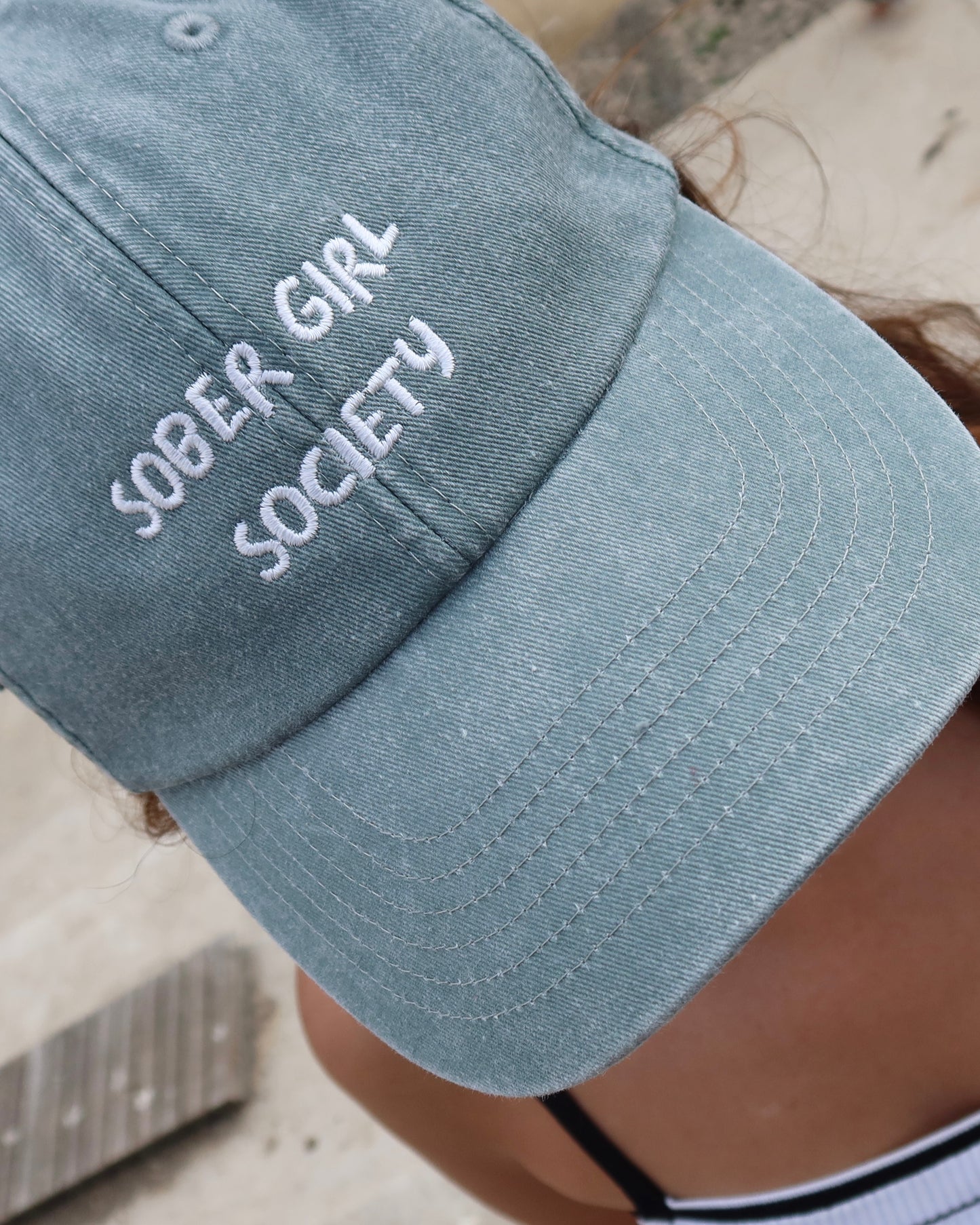 Sober Girl Society Cap Sage Green