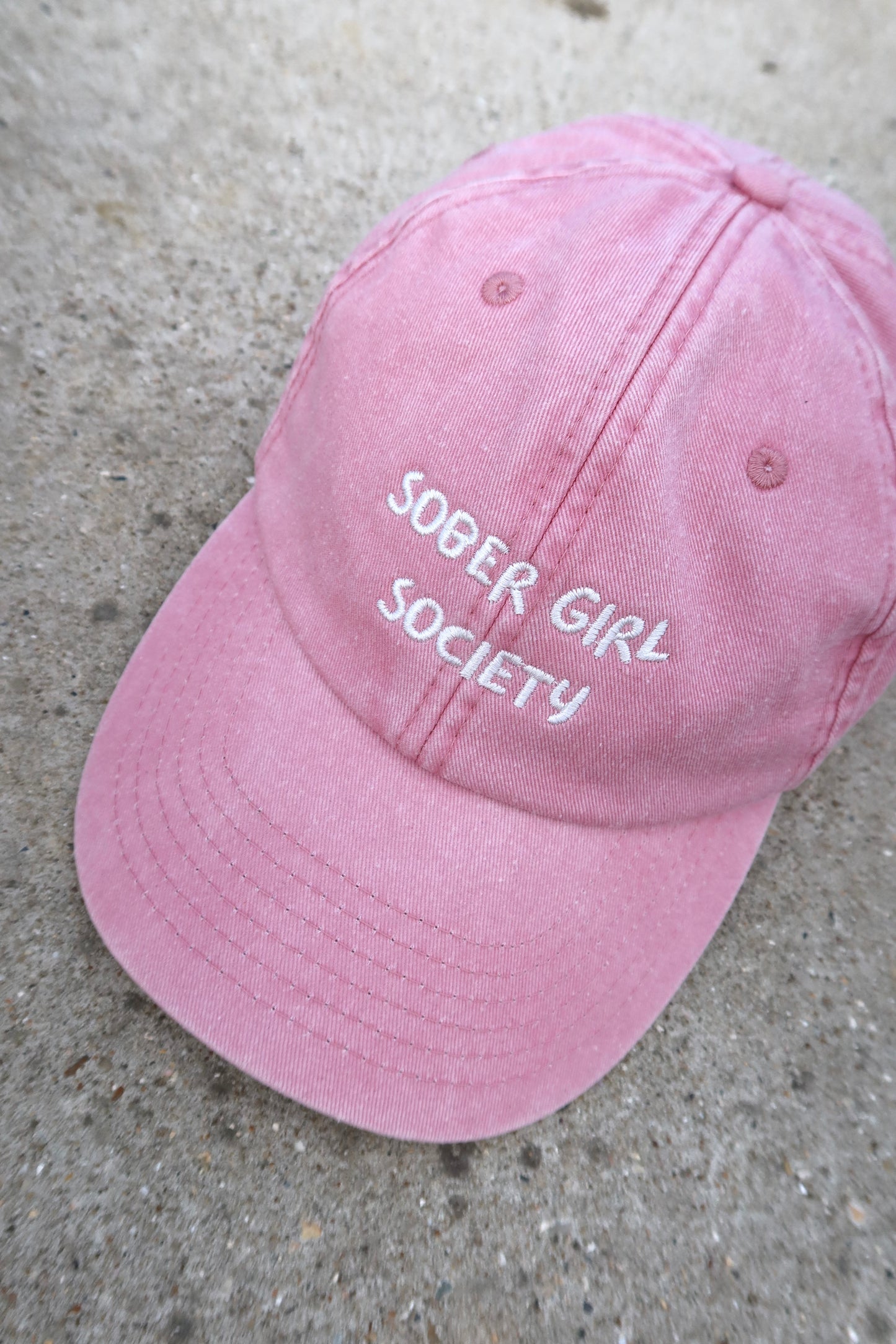 Sober Girl Society Cap Dusky Pink