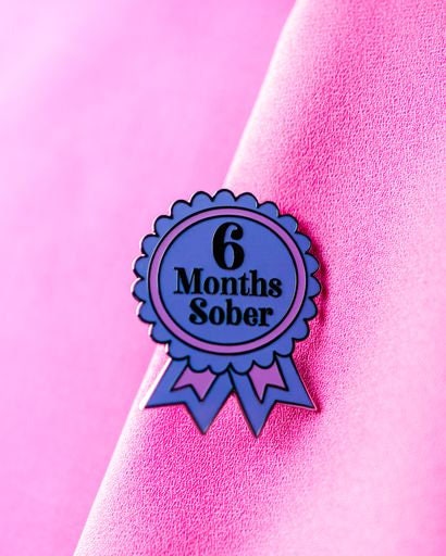 6 Months Sober Pin