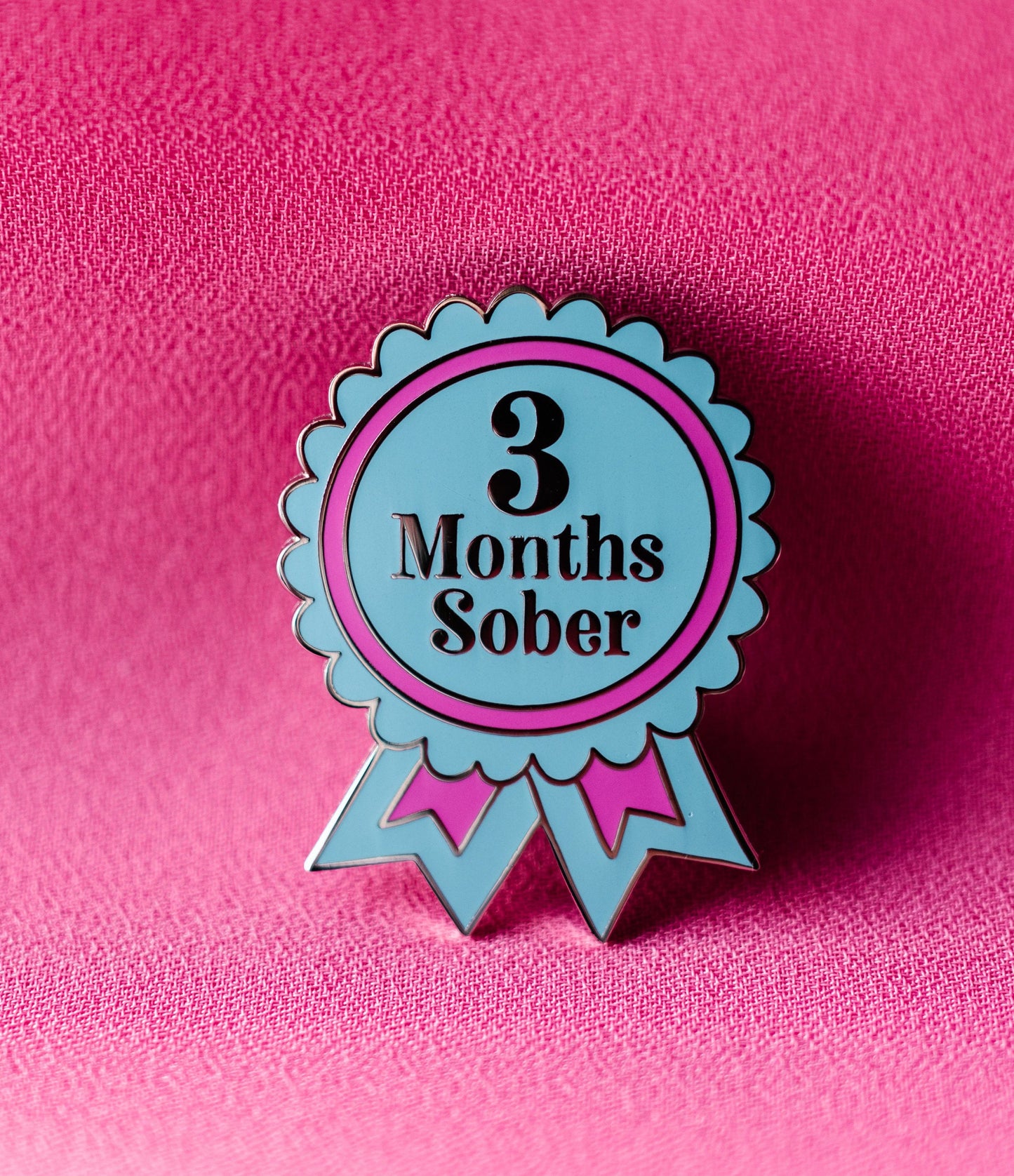 3 Months Sober Pin