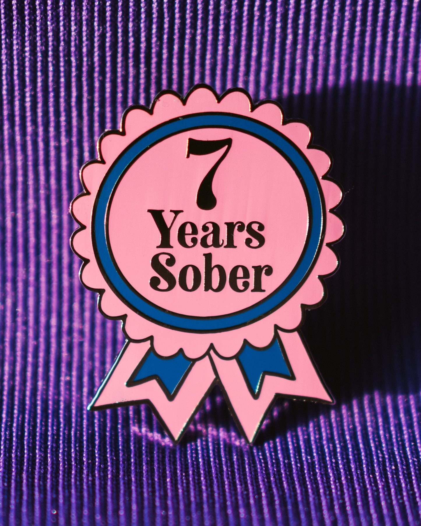 7 Years Sober Pin