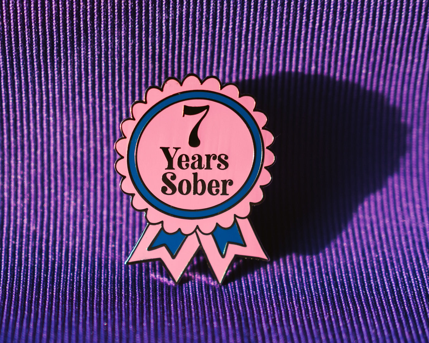 7 Years Sober Pin