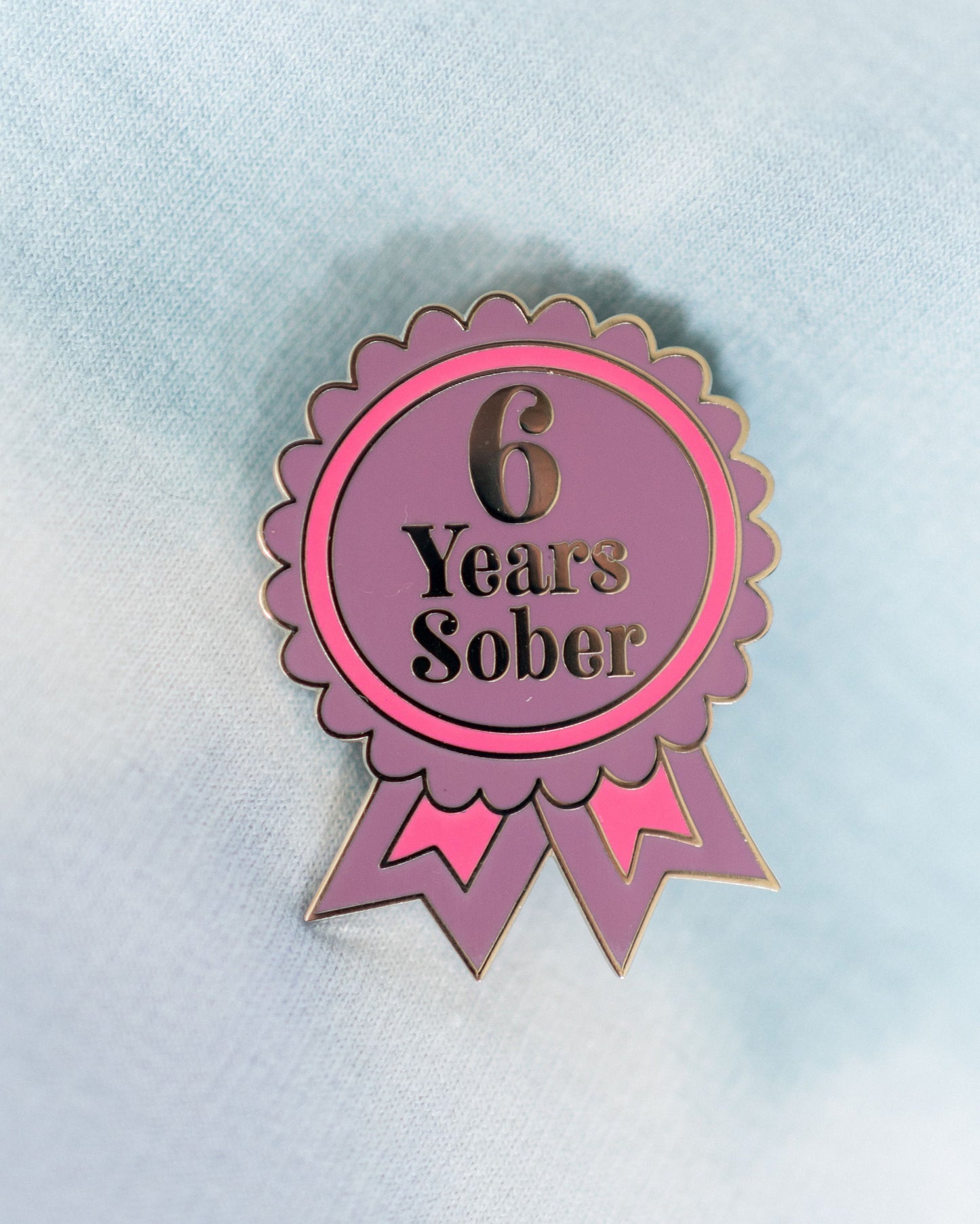 6 Years Sober Pin