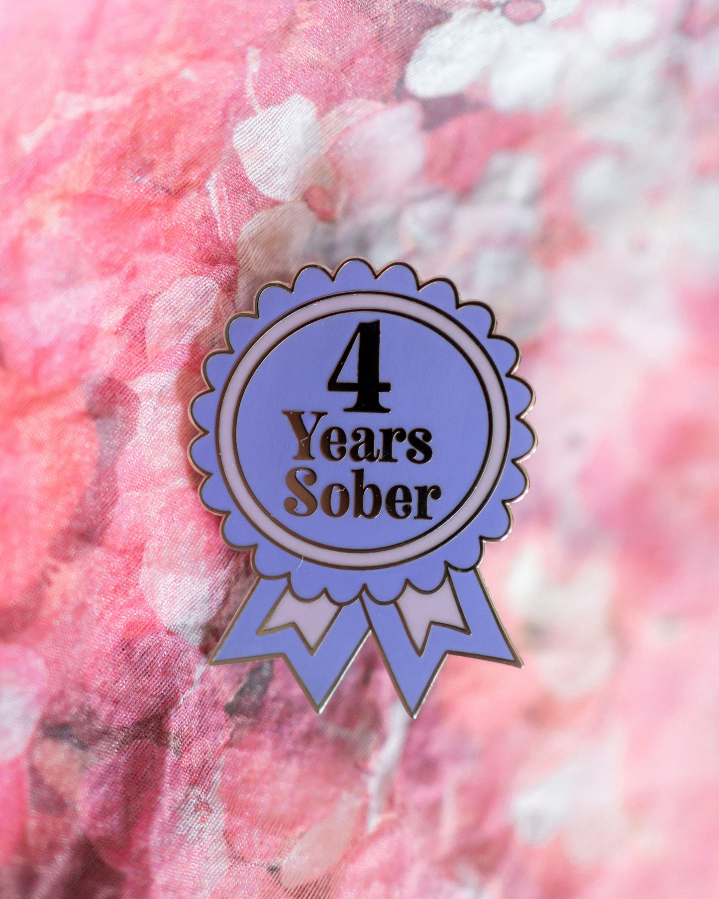 4 Years Sober Pin