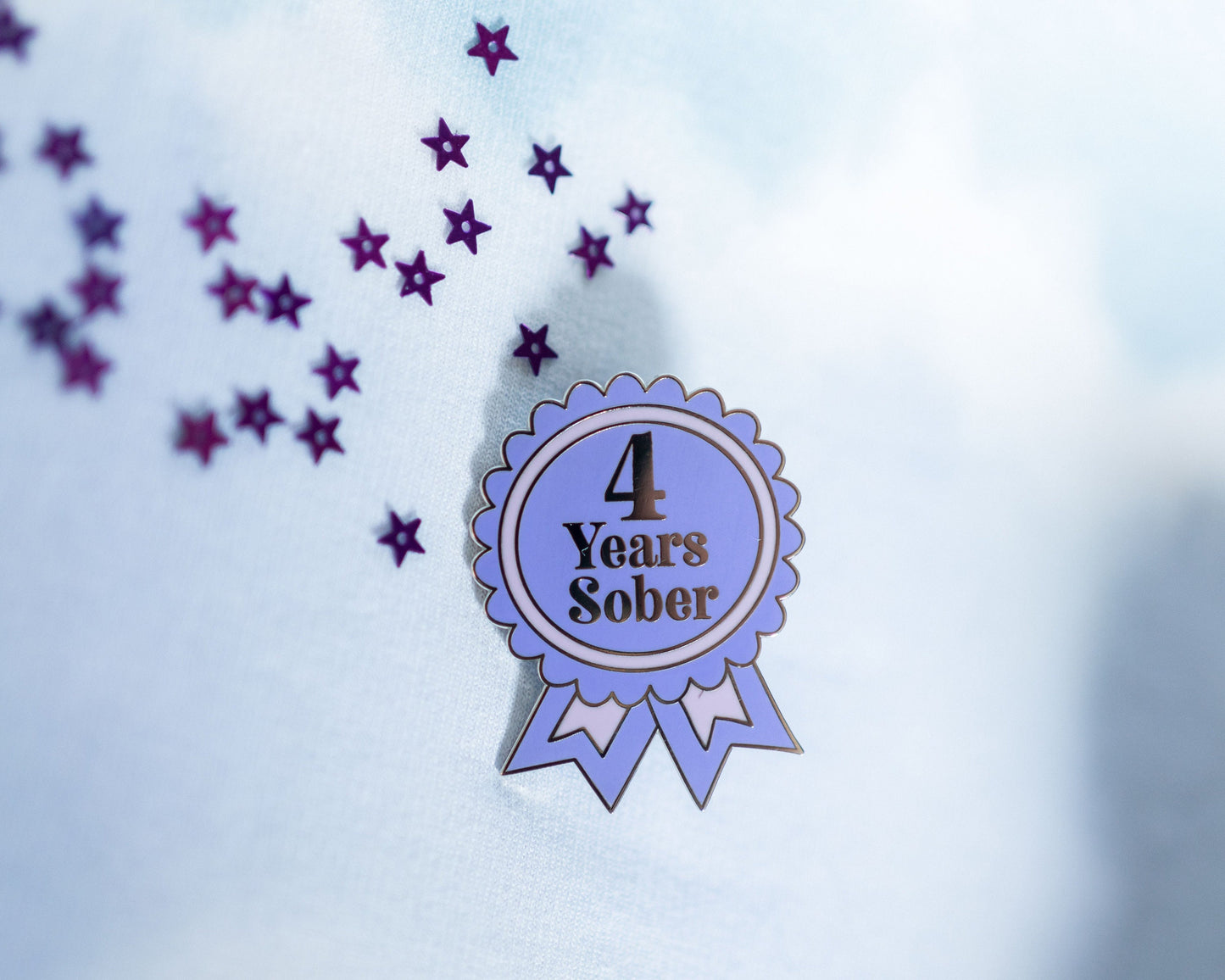 4 Years Sober Pin