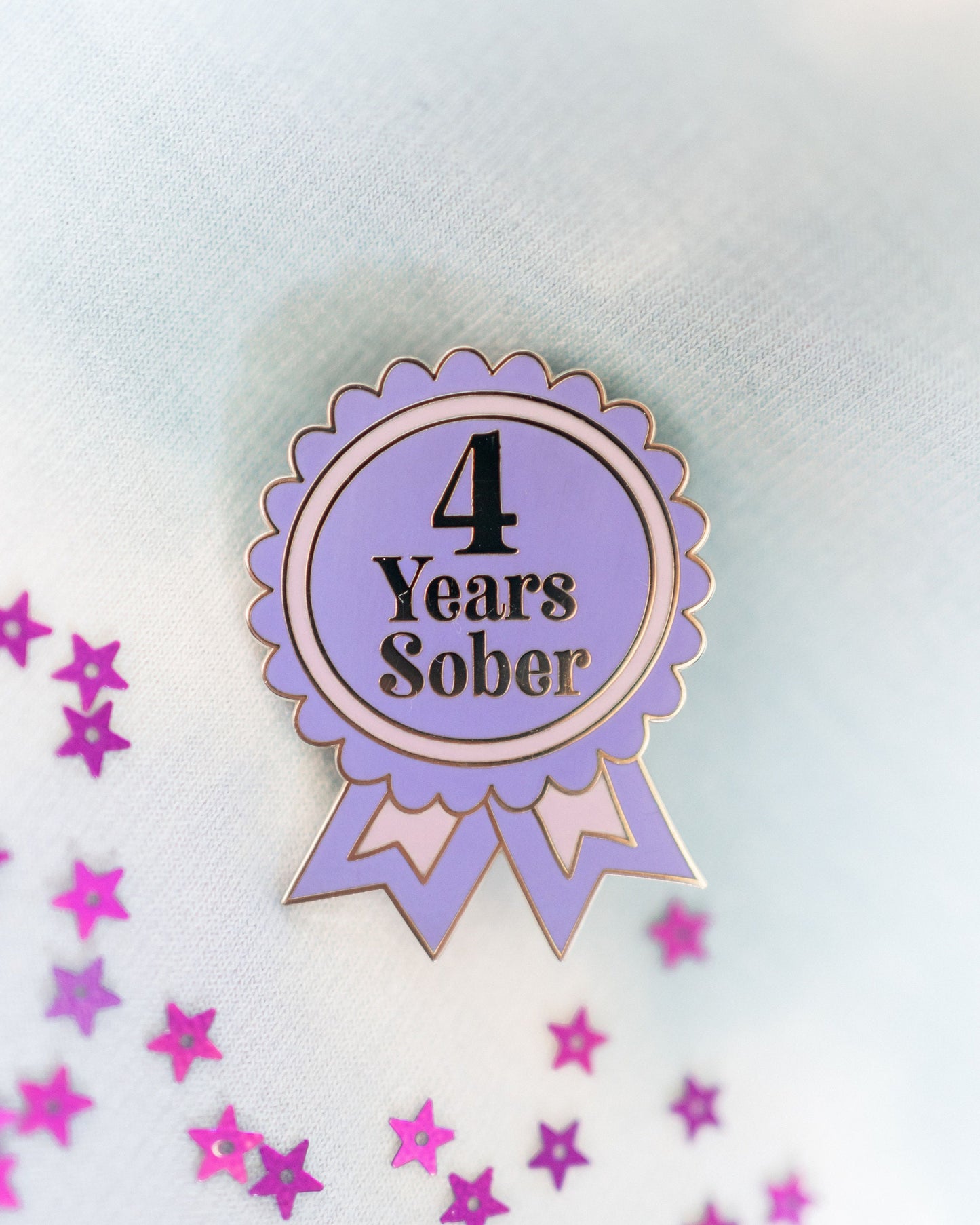 4 Years Sober Pin
