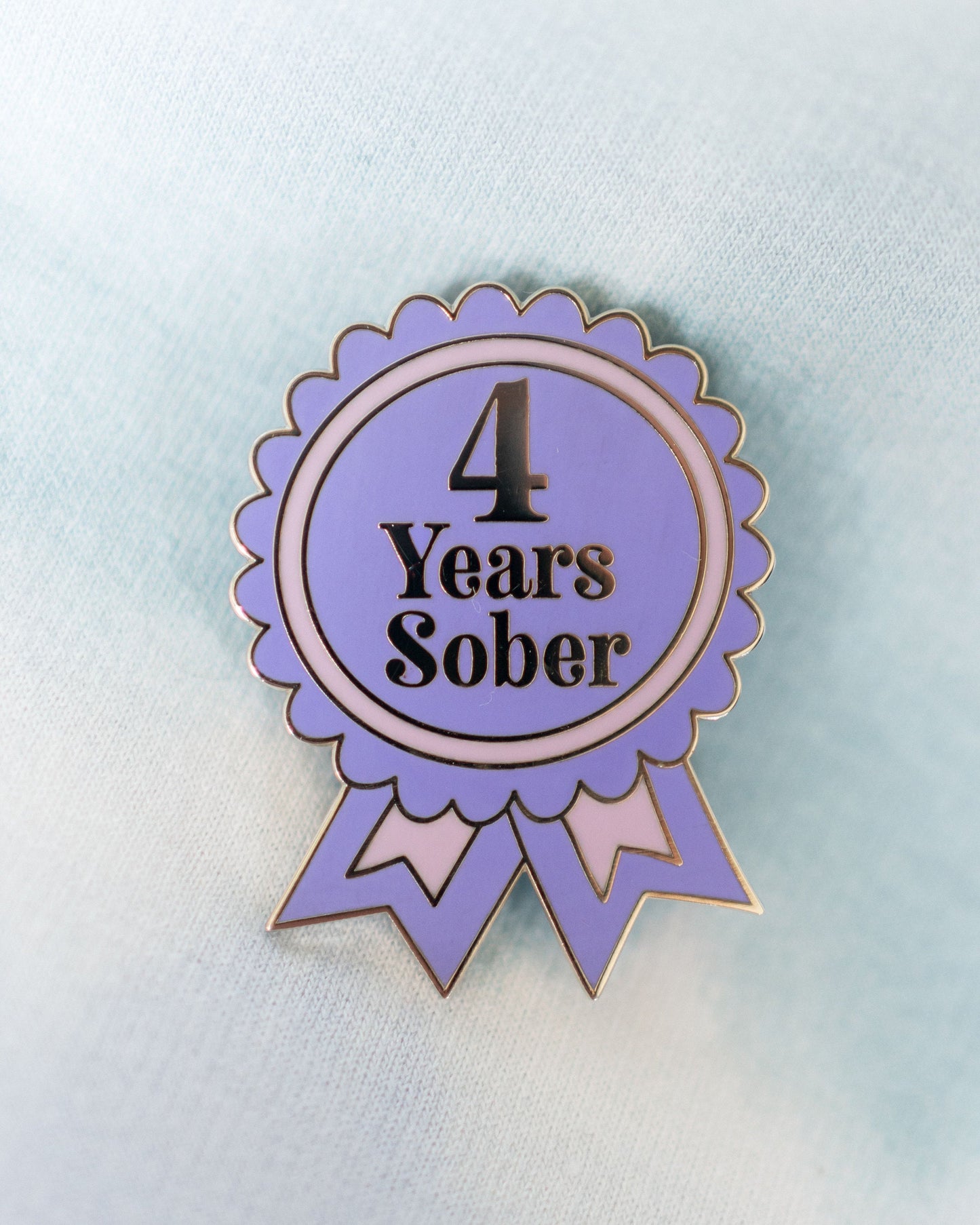 4 Years Sober Pin