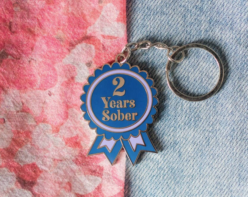 2 Year Sober Keyring