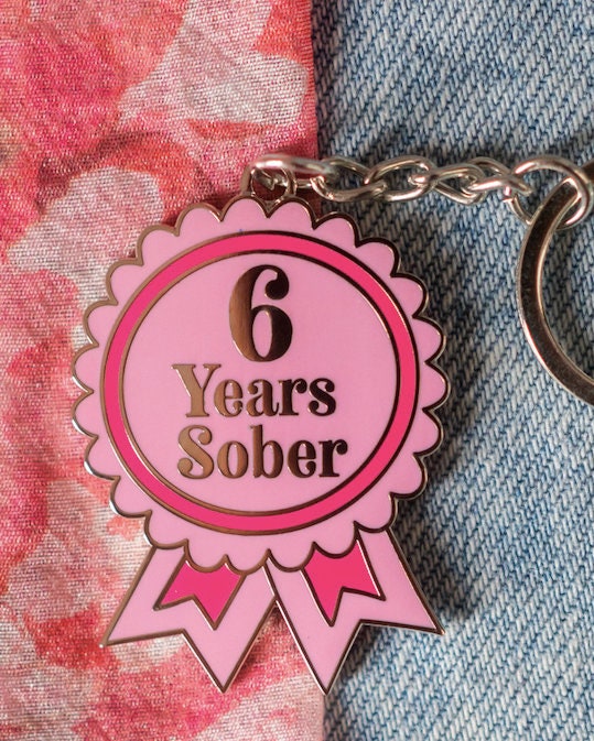 6 Year Sober Keyring