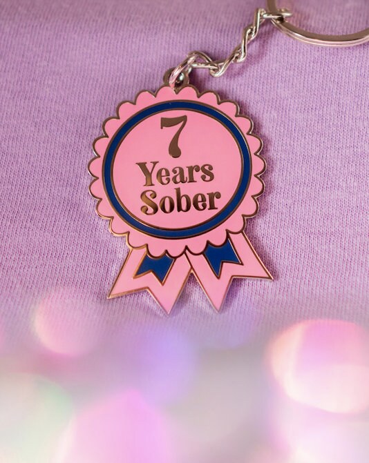 7 Year Sober Keyring