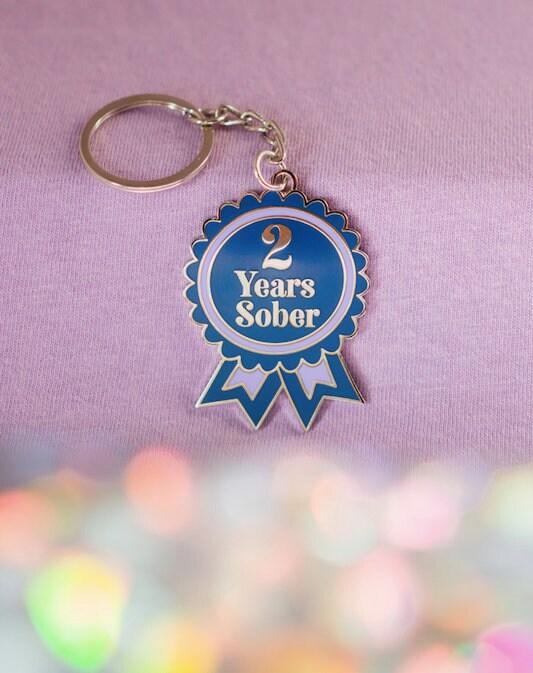 2 Year Sober Keyring