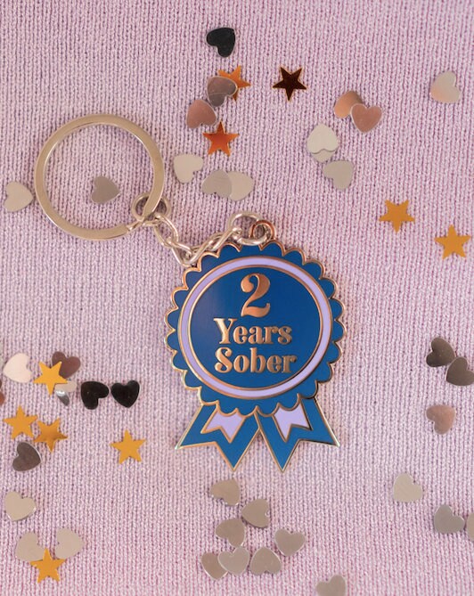 2 Year Sober Keyring