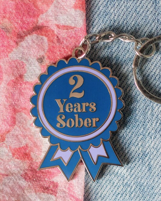 2 Year Sober Keyring