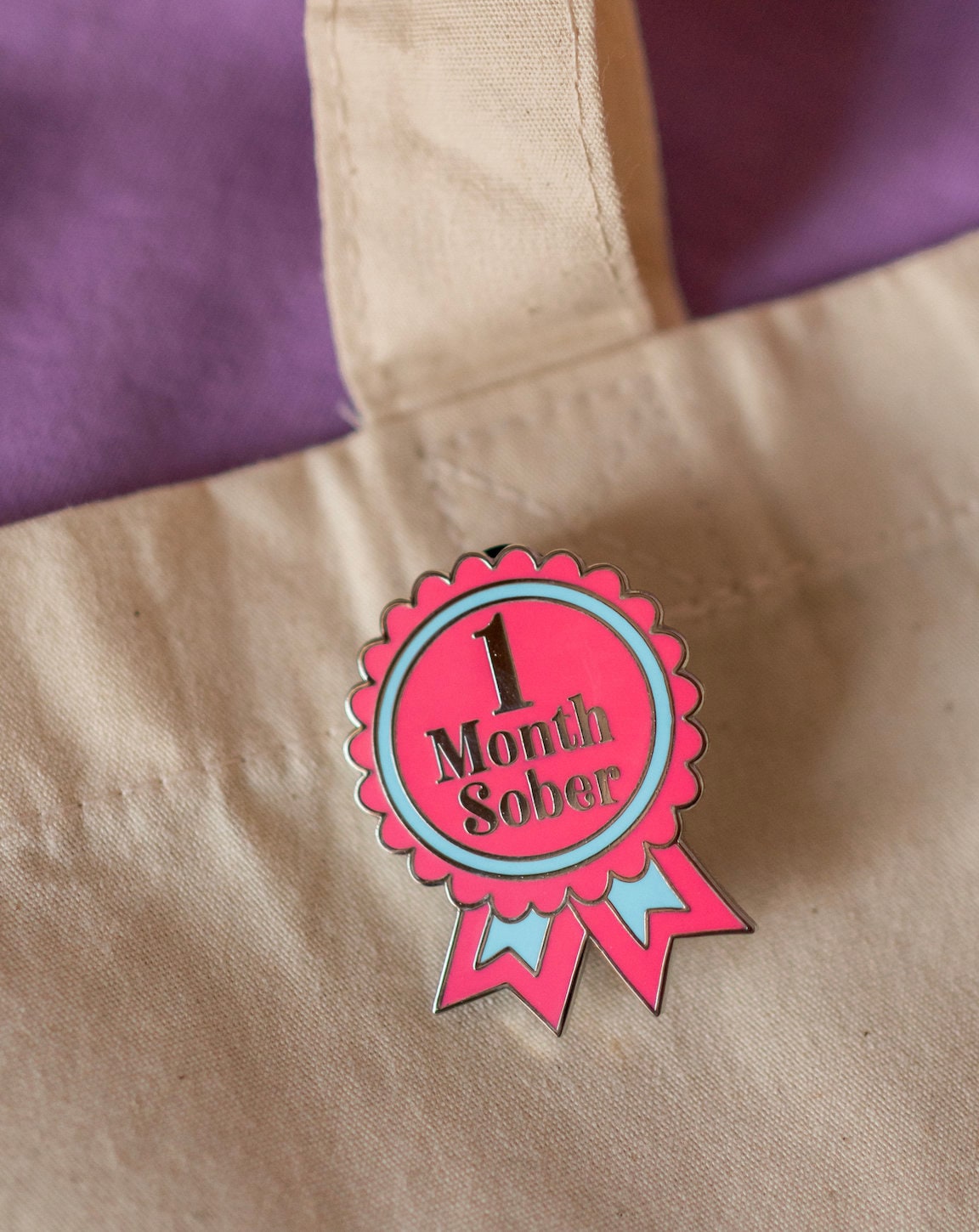 1 Month Sober Pin