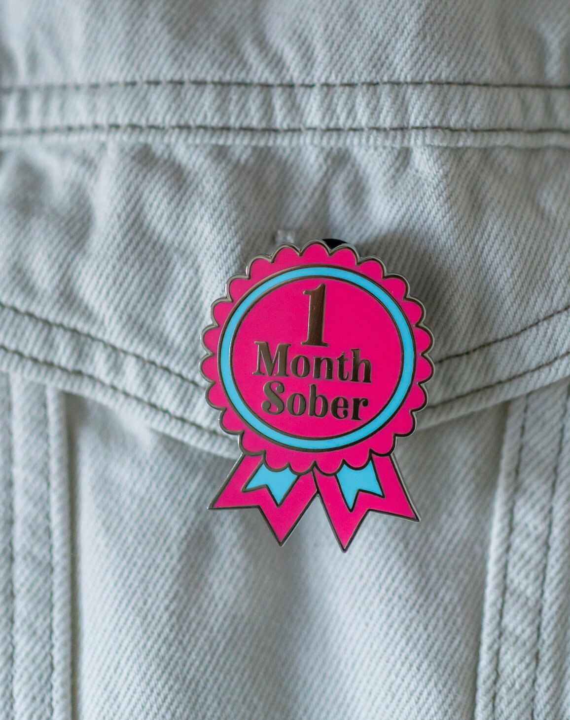 1 Month Sober Pin
