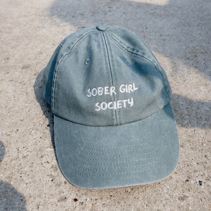 Sober Girl Society Cap Sage Green