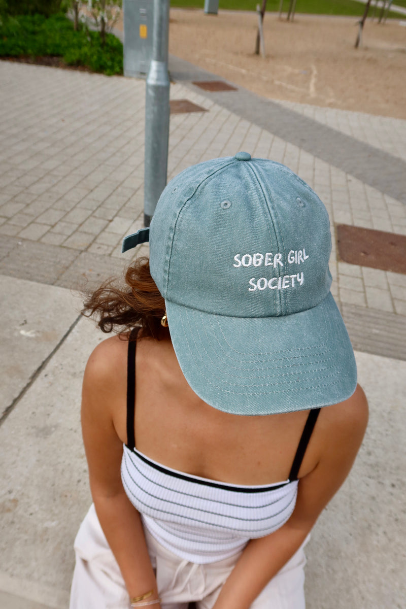 Sober Girl Society Cap Sage Green