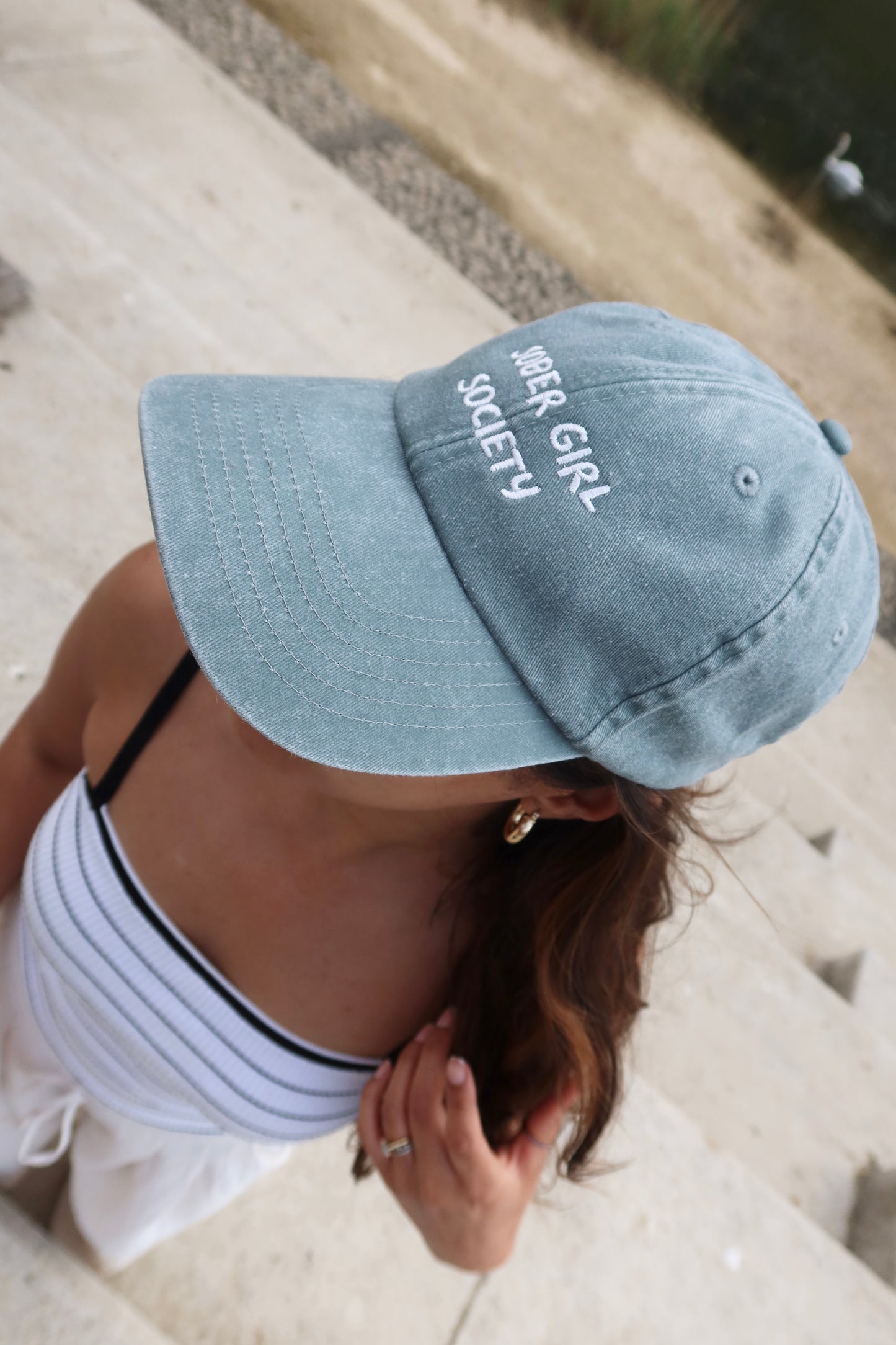 Sober Girl Society Cap Sage Green