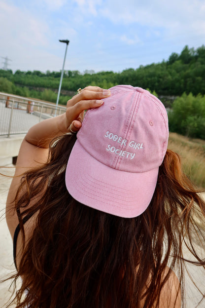Sober Girl Society Cap Dusky Pink