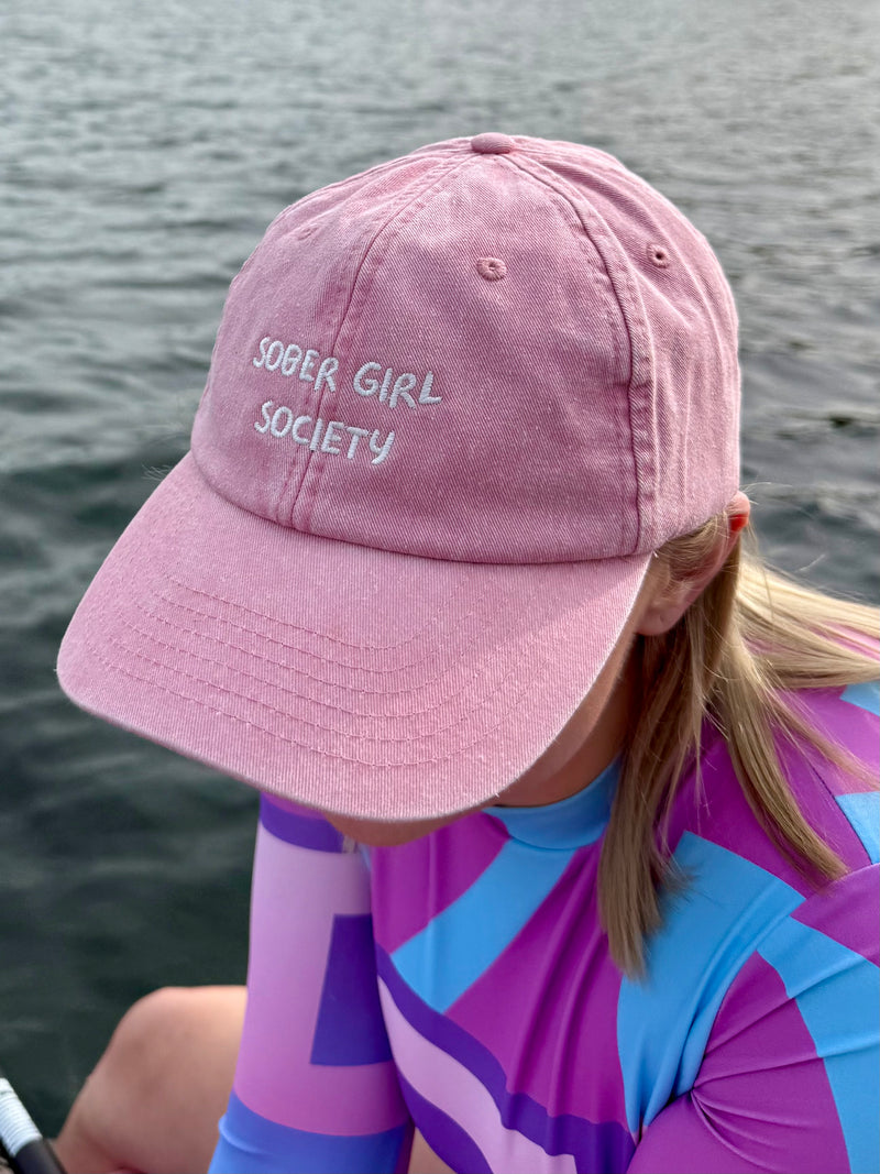 Sober Girl Society Cap Dusky Pink
