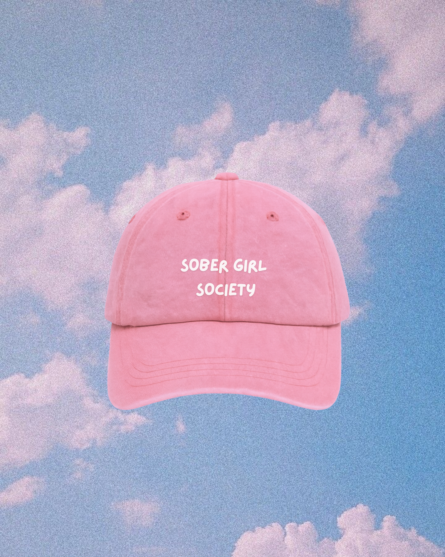 Sober Girl Society Cap Dusky Pink