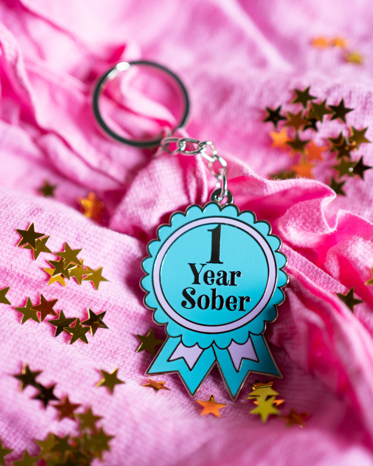 Sober Milestone Keyring [1 Month - 10 Years Milestones Available]