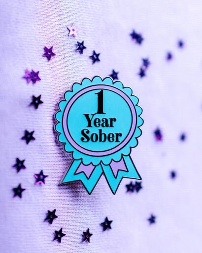 1 Year Sober Pin