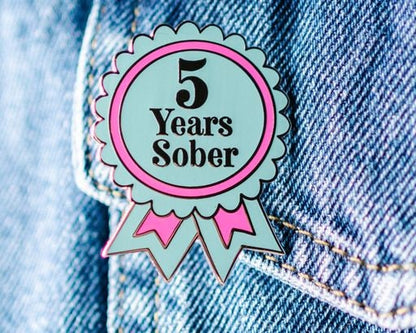 5 Years Sober Pin