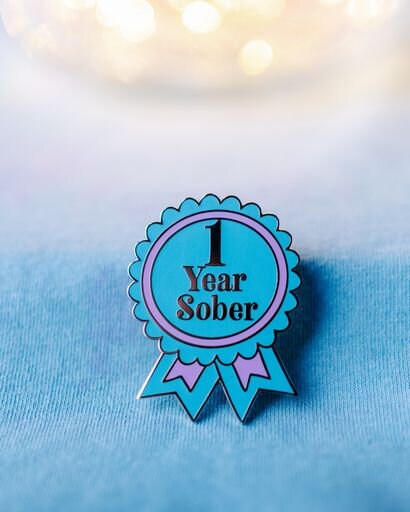 1 Year Sober Pin