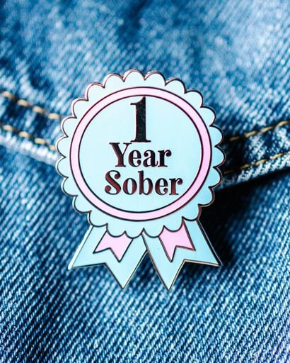 1 Year Sober Pin