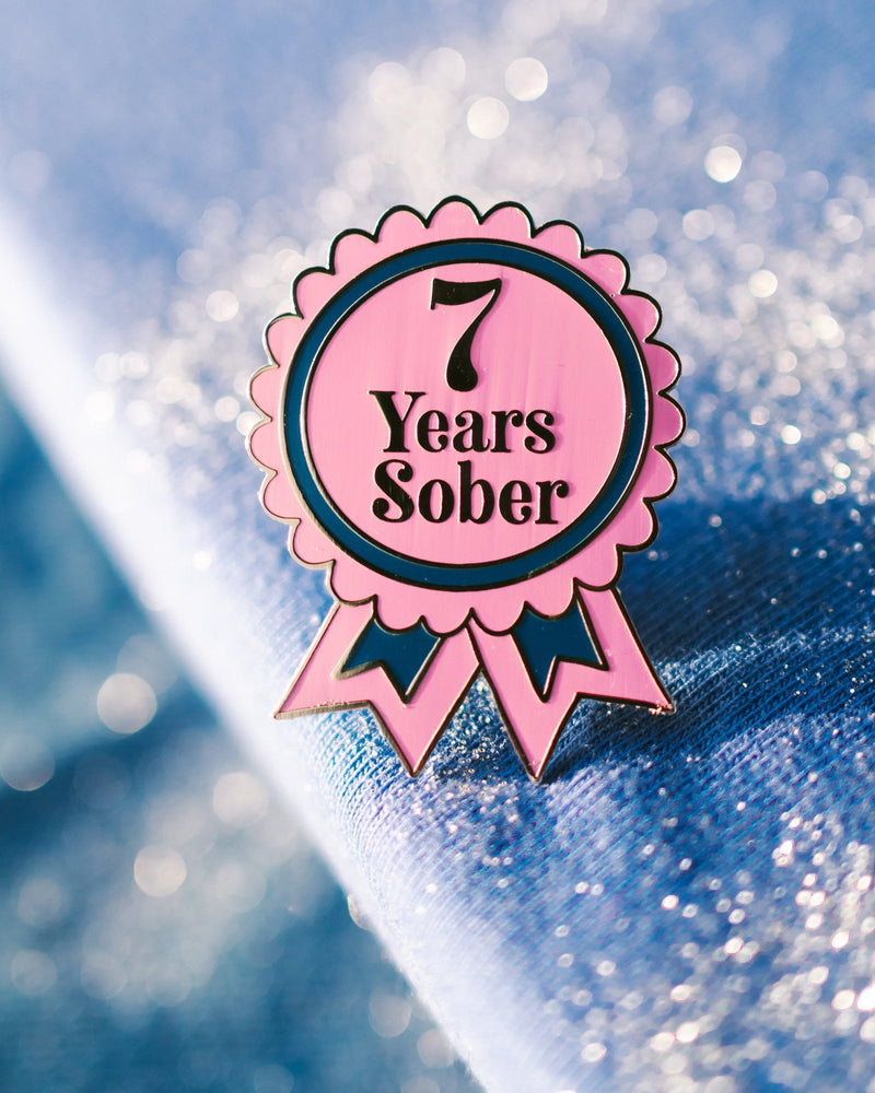 7 Years Sober Pin