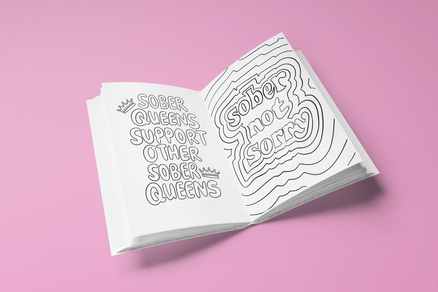 Sober Colouring Book 30 Pages [Digital Download]