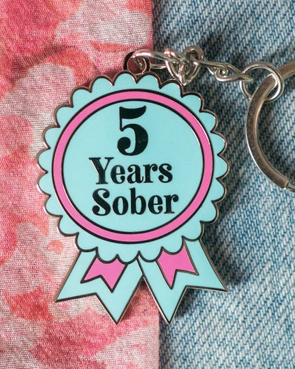 5 Year Sober Keyring