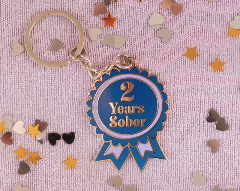 2 Year Sober Keyring