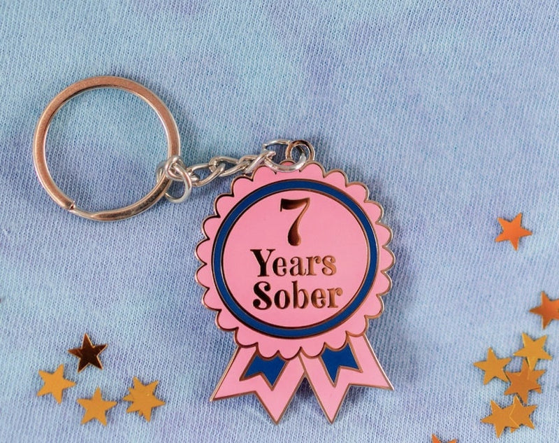 7 Year Sober Keyring