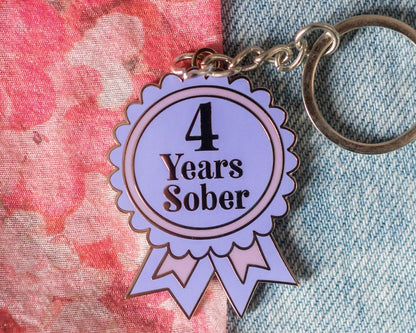 4 Year Sober Keyring