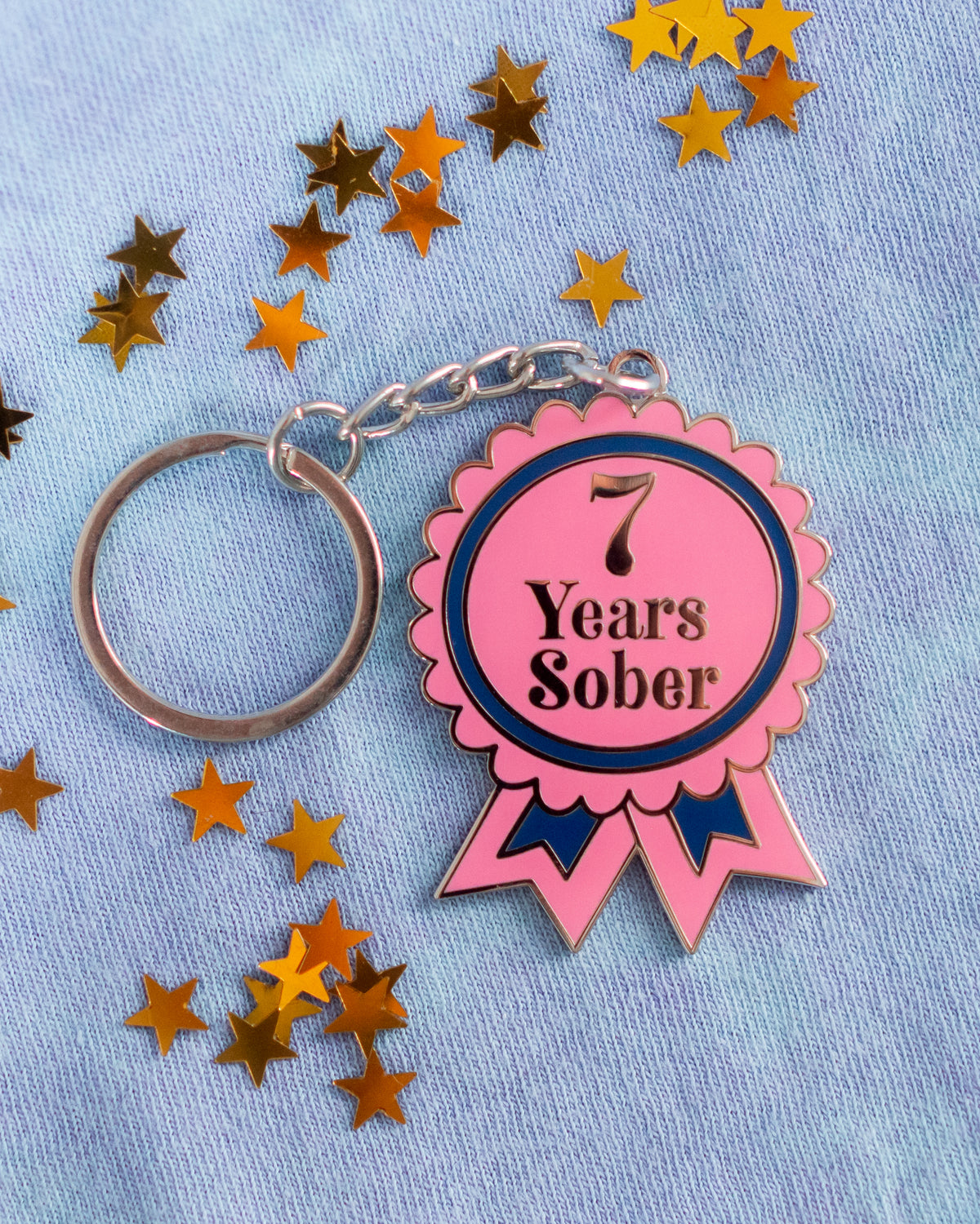Sober Milestone Keyring [1 Month - 10 Years Milestones Available]