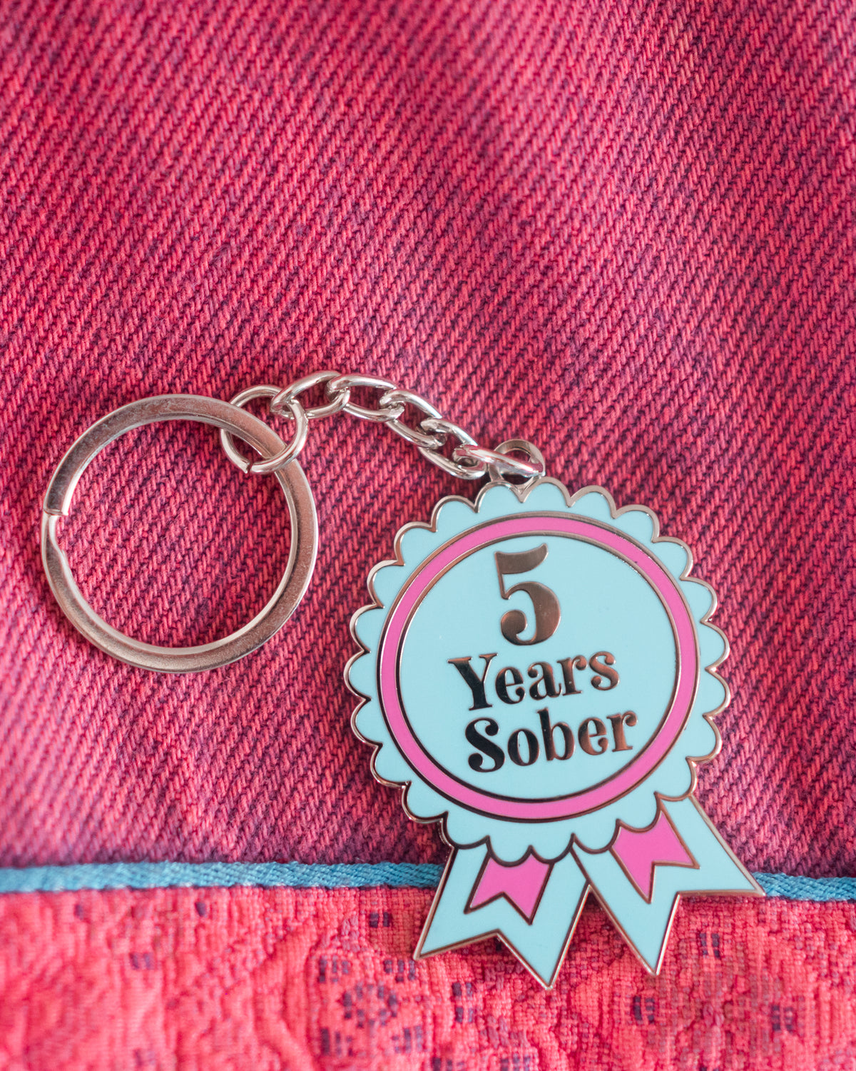 Sober Milestone Keyring [1 Month - 10 Years Milestones Available]