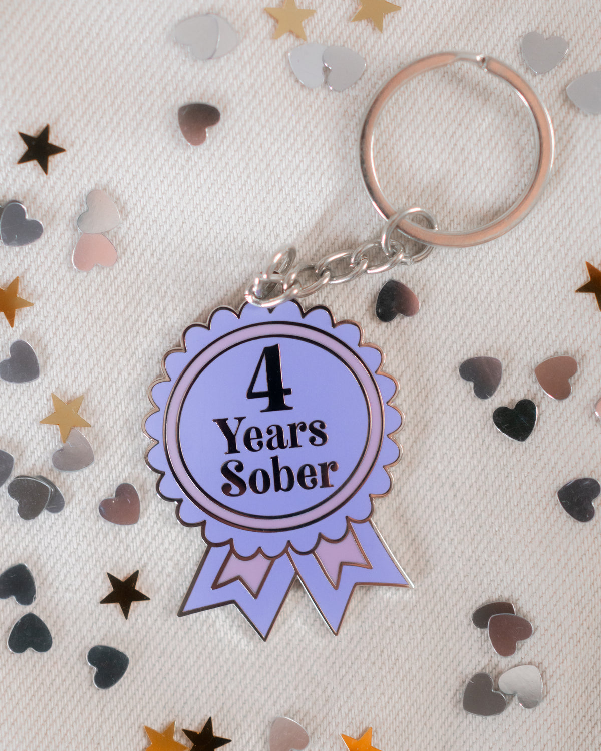 Sober Milestone Keyring [1 Month - 10 Years Milestones Available]