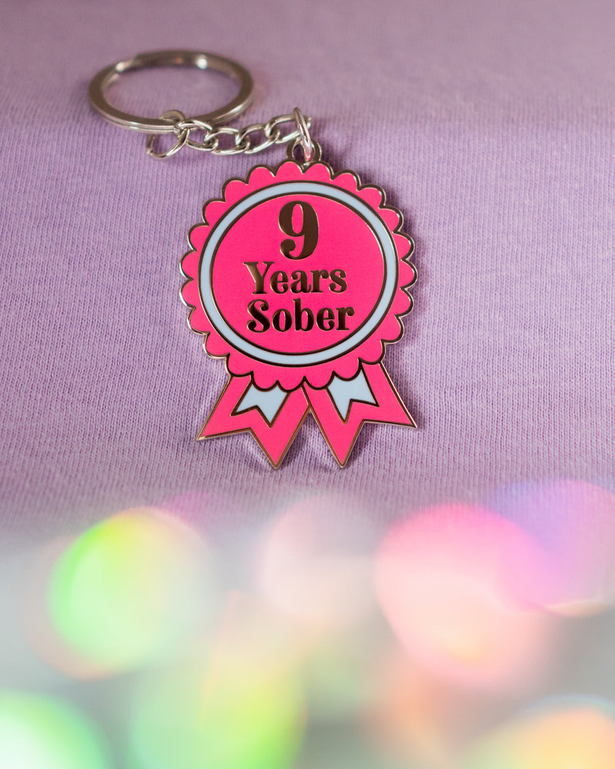 Sober Milestone Keyring [1 Month - 10 Years Milestones Available]