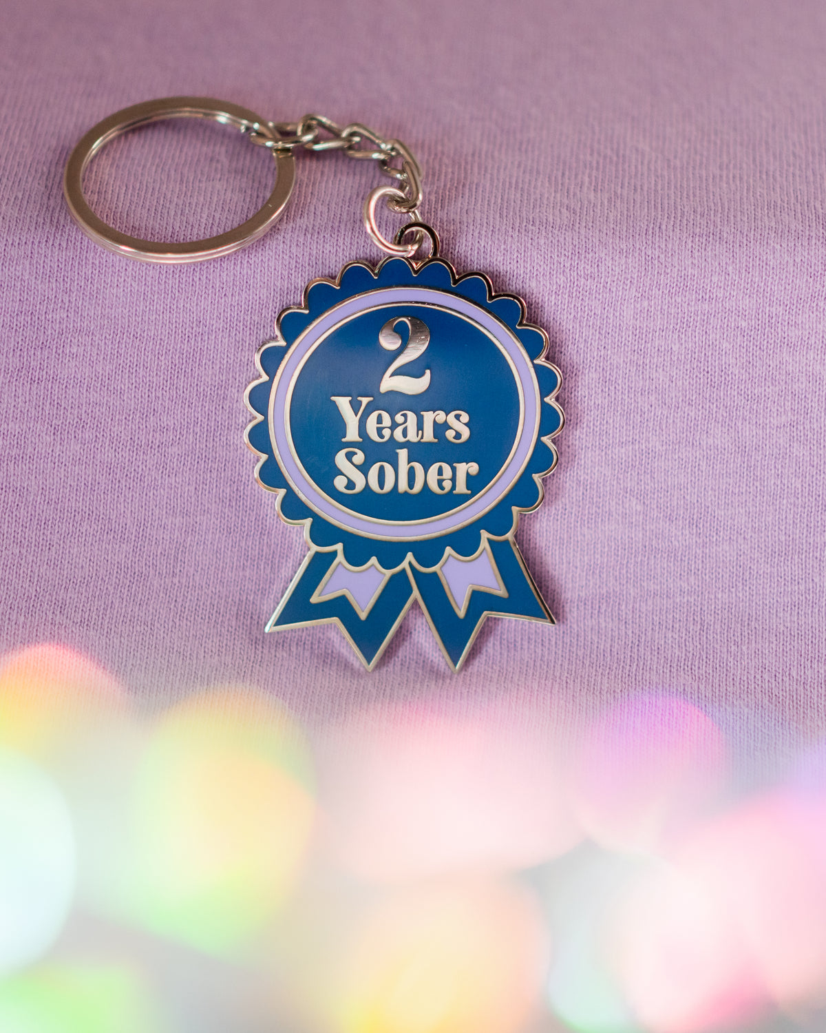 Sober Milestone Keyring [1 Month - 10 Years Milestones Available]