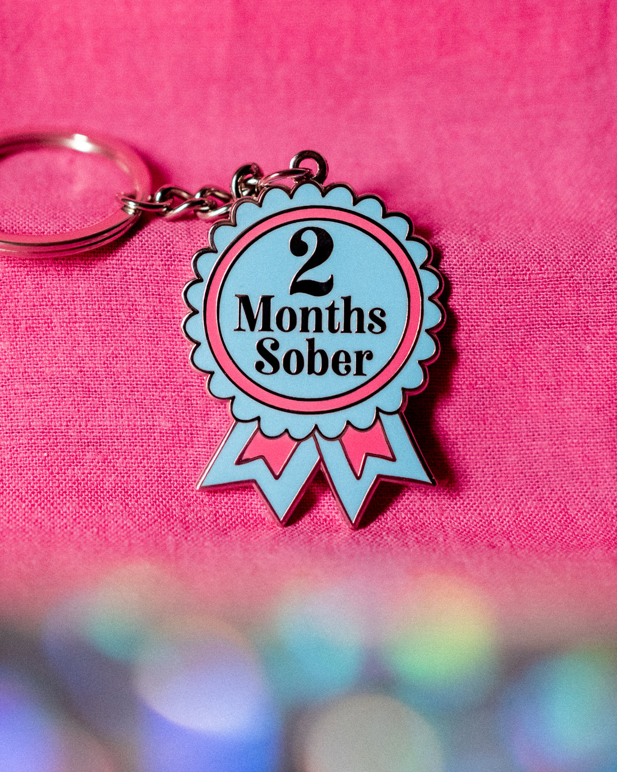 Sober Milestone Keyring [1 Month - 10 Years Milestones Available]
