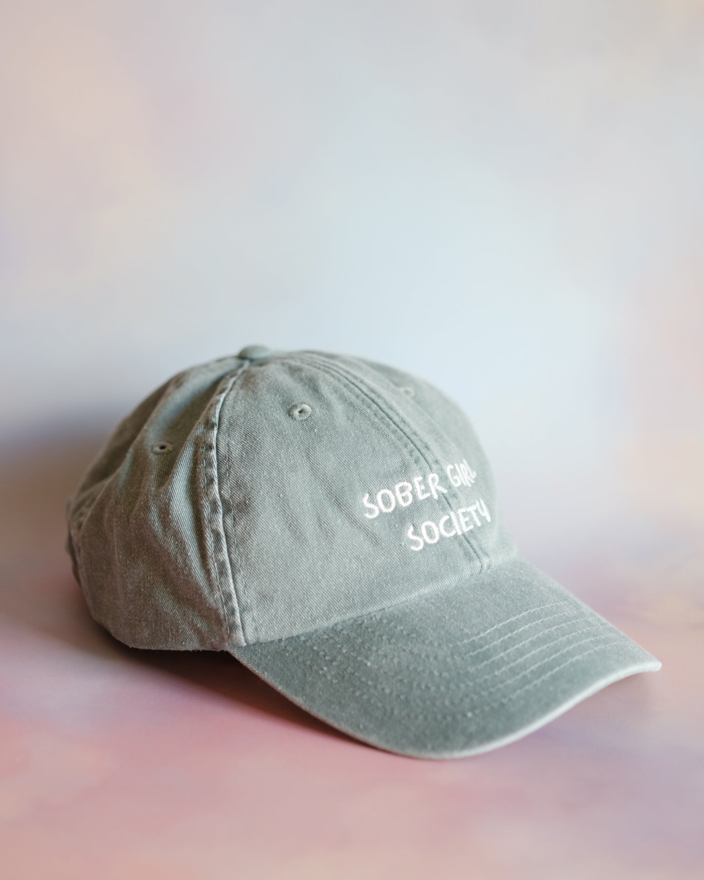 Sober Girl Society Sage Green Cap