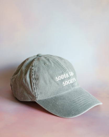 Sober Girl Society Sage Green Cap