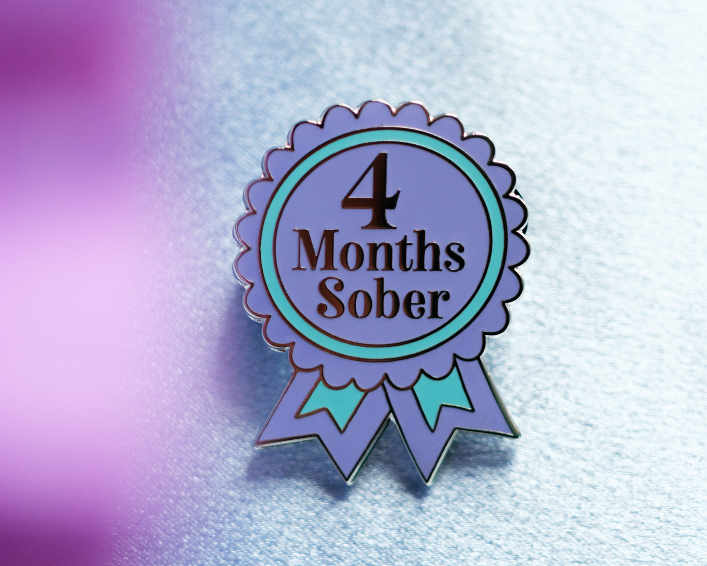 4 Months Sober Pin