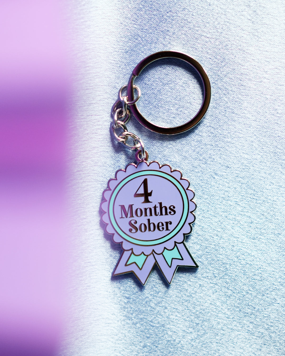 Sober Milestone Keyring [1 Month - 10 Years Milestones Available]