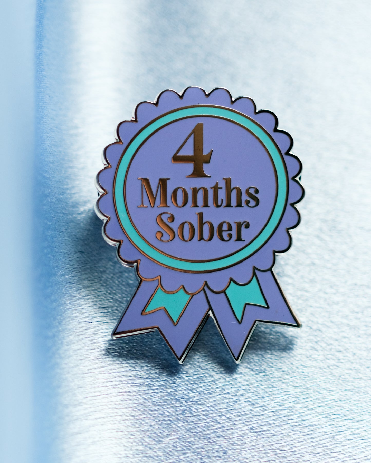 4 Months Sober Pin