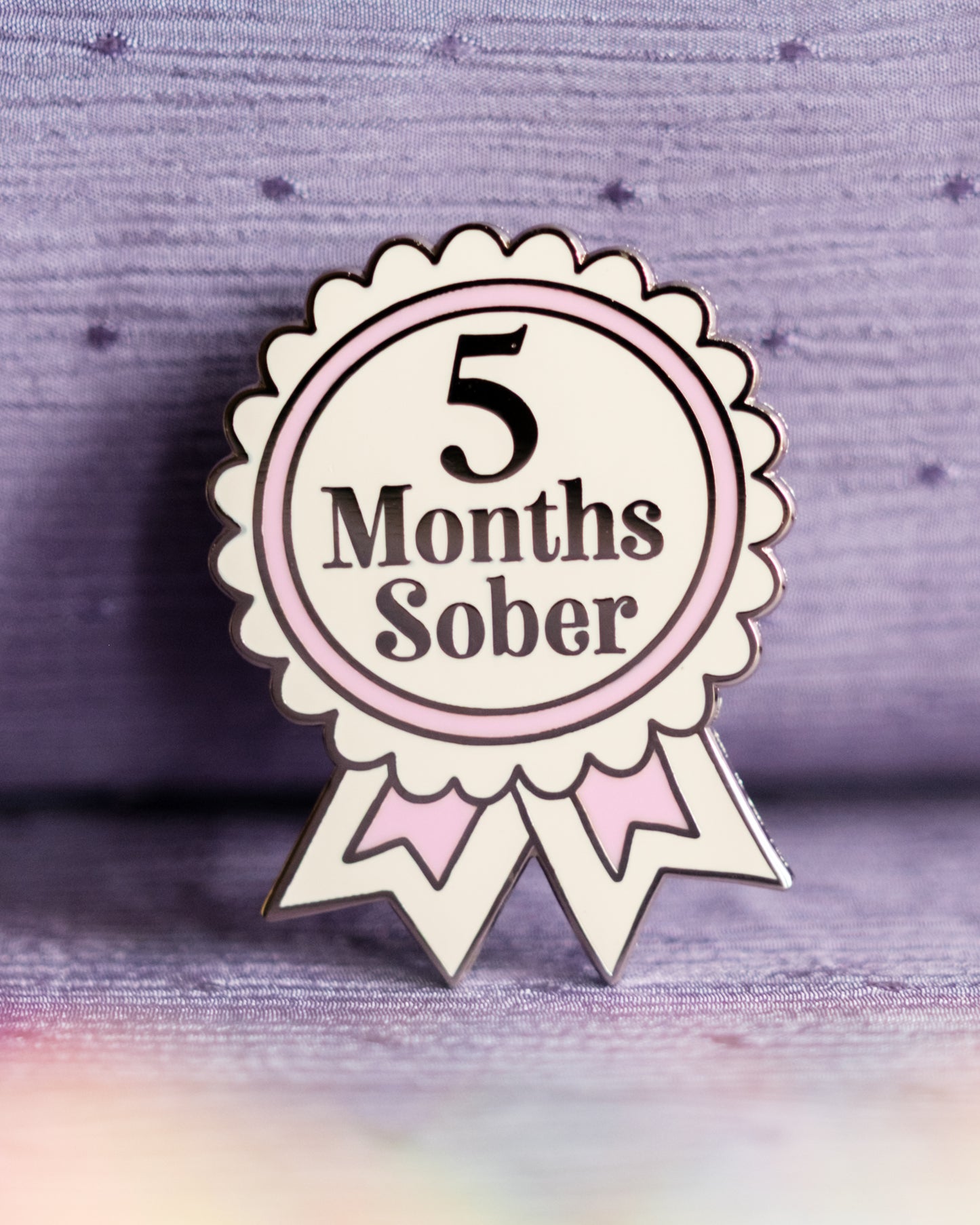 5 Months Sober Pin