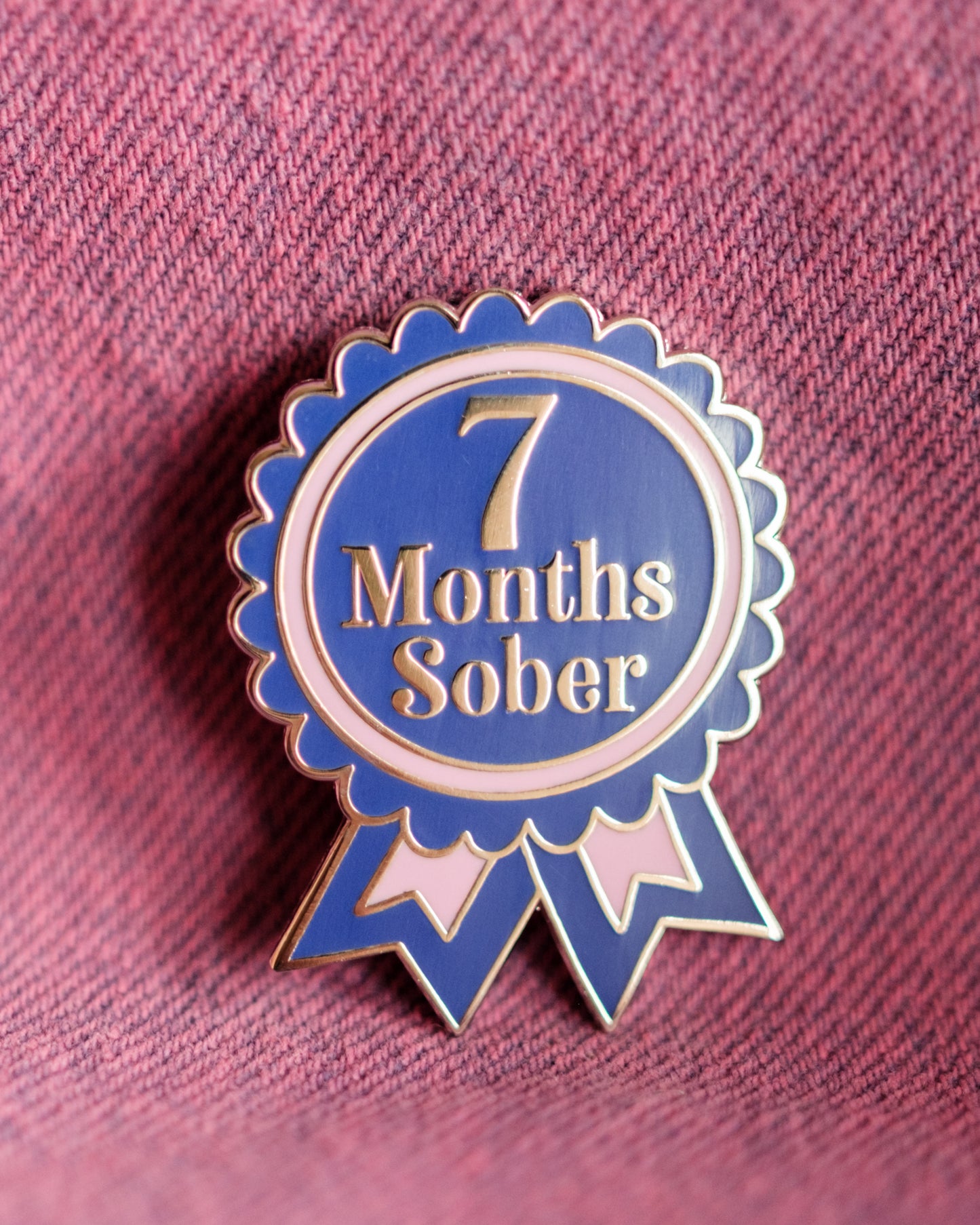 7 Months Sober Pin