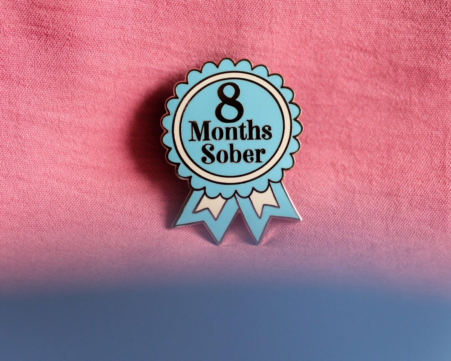 8 Months Sober Pin